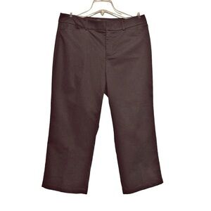 Dockers Ideal Fit Capri Chino Pants Womens Size 10 Brown Slit Pockets